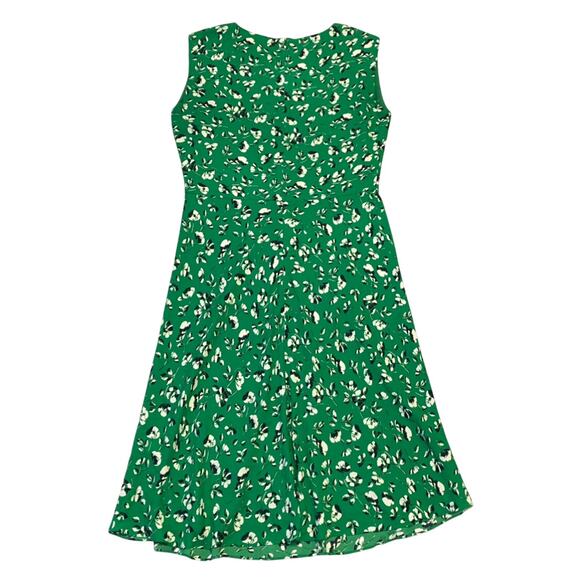 Lauren Ralph Lauren Womens Floral Georgette Dress Sz 10 Cap Sleeve *BELT MISSING - Picture 13 of 15